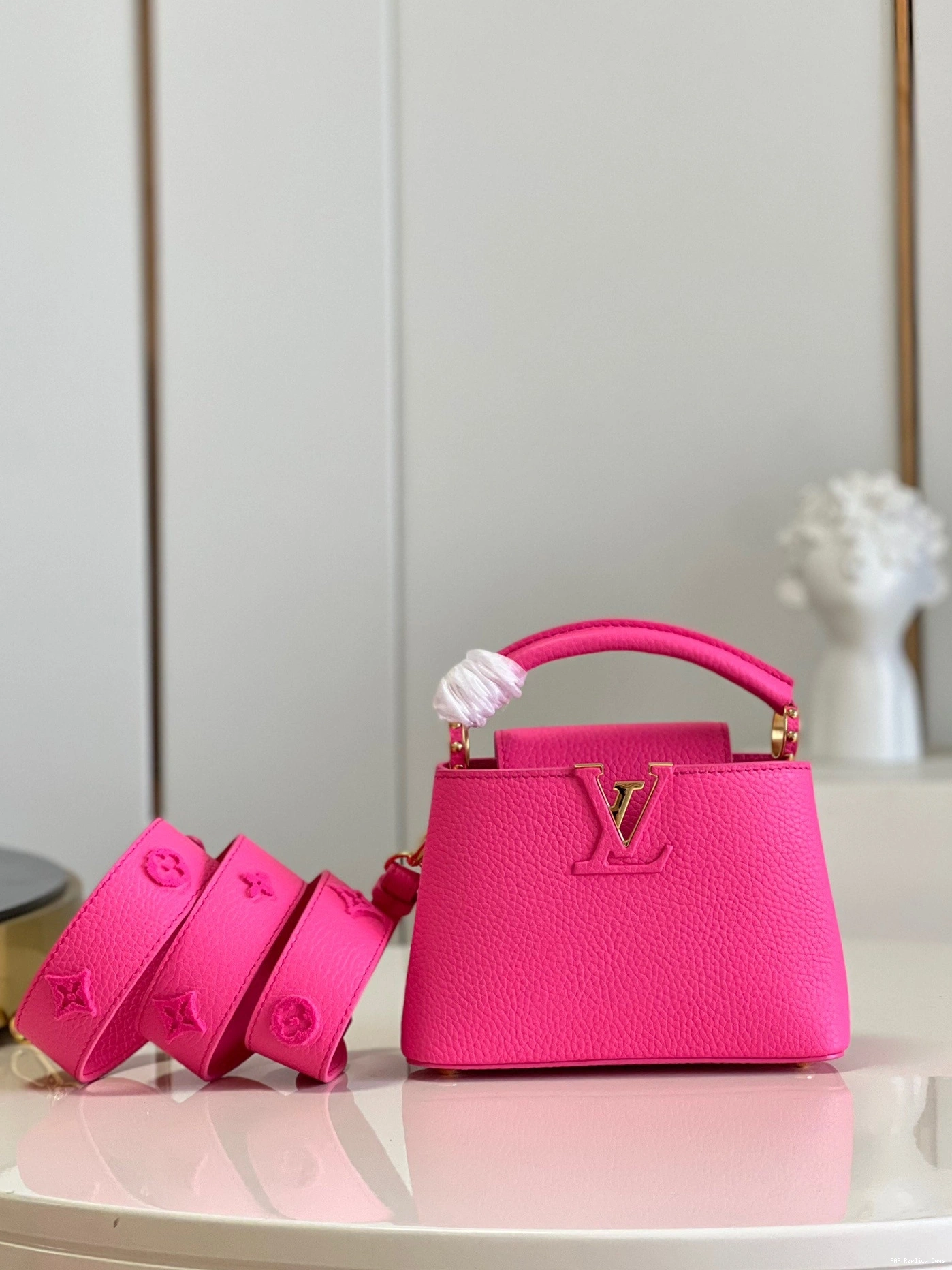 Aaa replica bags MINI VUITTON CAPUCINES LOUIS 0708